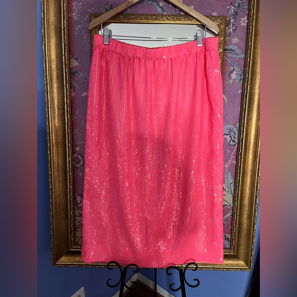 Pink Sequin Skirt